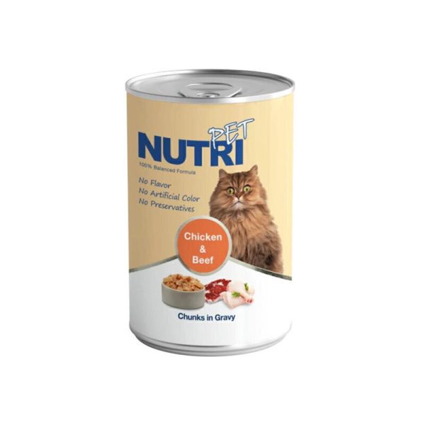 کنسرو غذای گربه نوتری مدل مرغ و گوشت Chicken & Beef