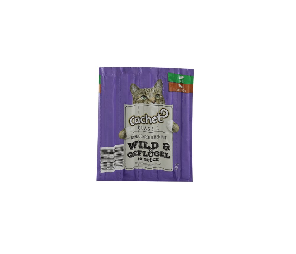 اسنک تشویقی گربه کچت با طعم گوشت شکار و مرغ Cachet Treat