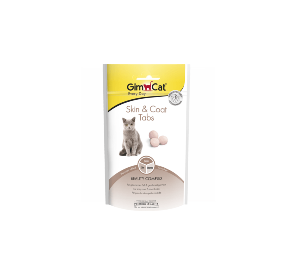 قرص تقویت کننده پوست و مو گربه جیم کت GimCat Skin & Coat
