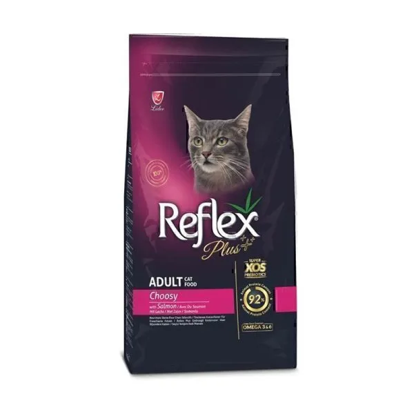 غذای خشک مناسب گربه بد غذا با طعم ماهی سالمون رفلکس پلاس
