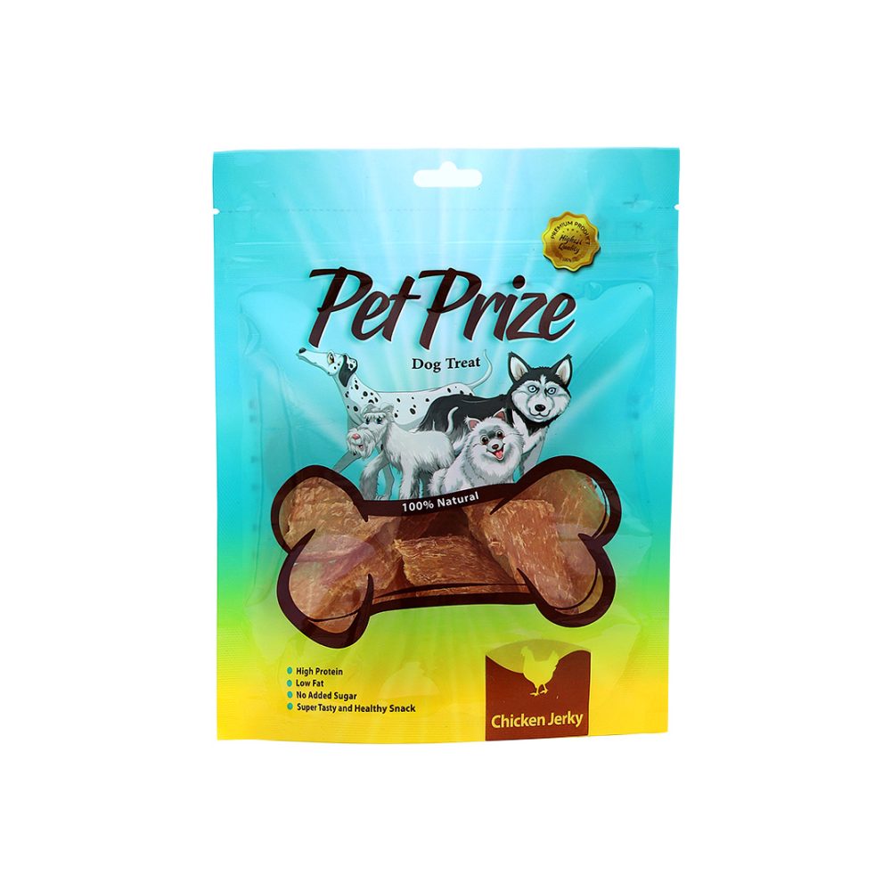 تشویقی چیپس پت پرایز سینه مرغ مخصوص سگ 50 گرمی 1 تشویقی چیپس پت پرایز سینه مرغ مخصوص سگ 50 گرمی