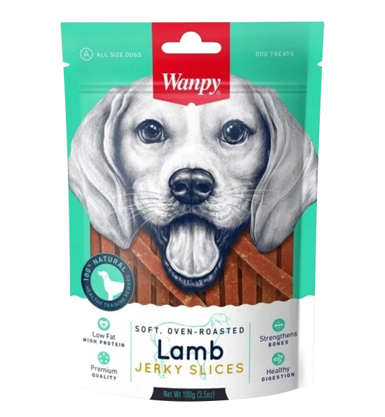 تشویقی سگ ونپی مدل Lamb Jerky Slices