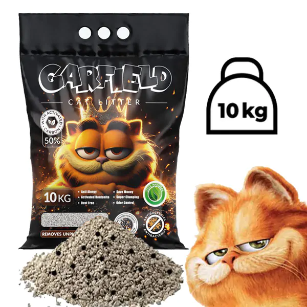 خاک گربه کربن گارفیلد وزن 10 کیلوگرم 2 خاک گربه کربن گارفیلد وزن 10 کیلوگرم