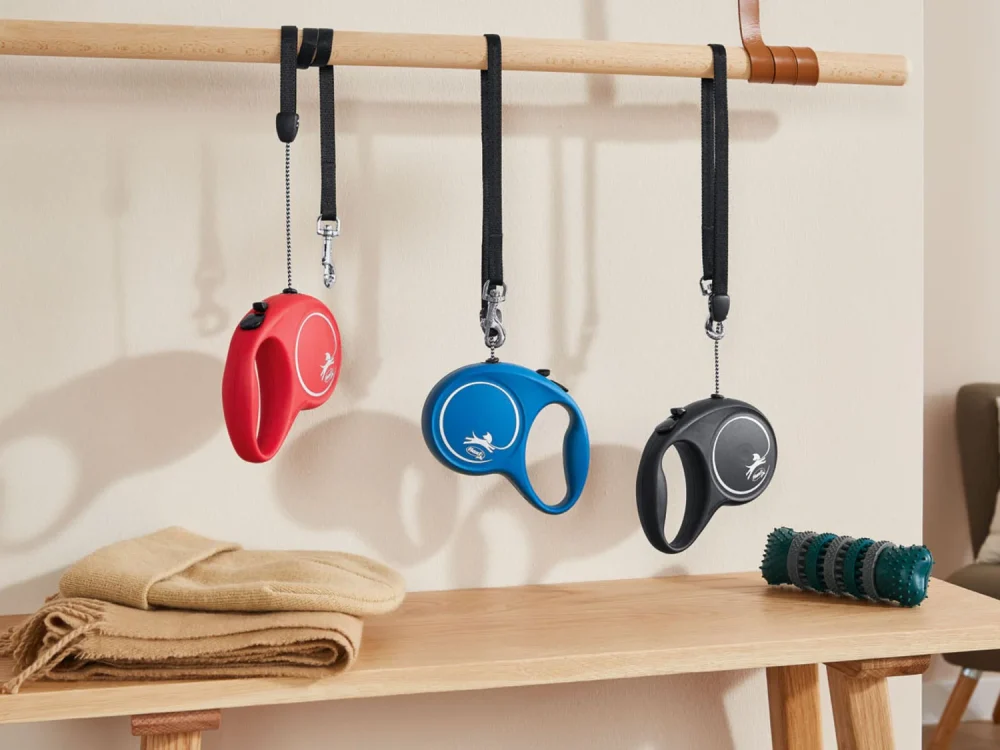 قلاده 5 متری فلکسی سایز M طنابی CORDON تا 20 کیلو (آبی) - Image 4