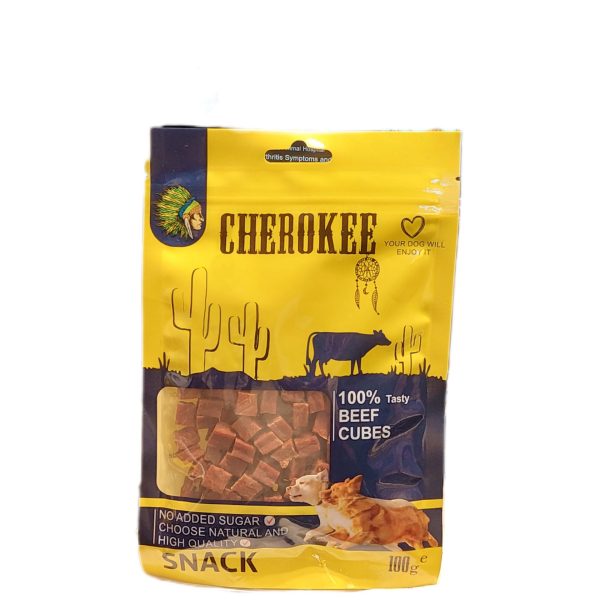 تشویقی سگ چروکی CHEROKEE بلژیکی با طعم گوشت گاو