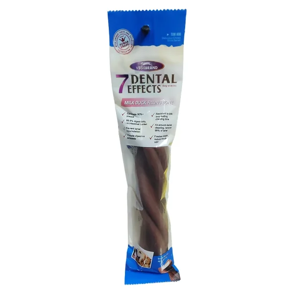 تشویقی دنتال سگ مغز دار شیری و اردک 7 DENTAL EFFECTS