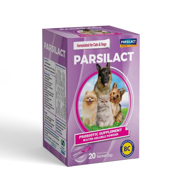ساشه مکمل پروبیوتیک سگ و گربه پارسی لاکت PARSILACT 4