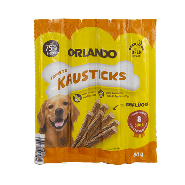 تشویقی مدادی سگ اورلاندو با طعم مرغ Orlando Stick Poultry تعداد 1 عدد