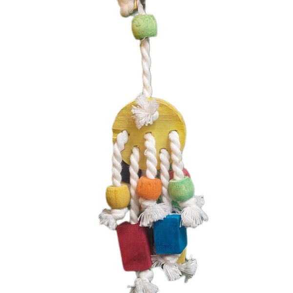 اسباب بازی آویز قفس پرندگان، استوانه و گوی سیوان Civan کد 124