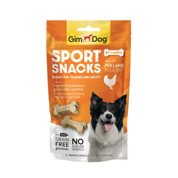 تشویقی استخوانی سگ جیم داگ اسپرت طعم طیور GimDog Sport Bone Dog Treat With Poultry وزن 150 گرم