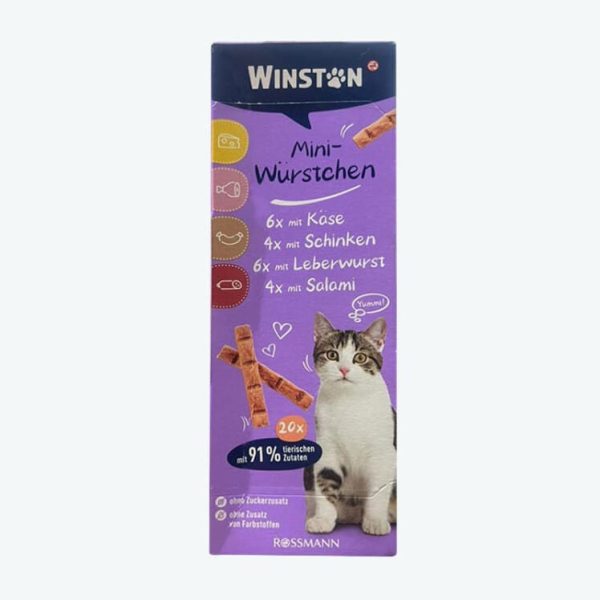 تشویقی سوسیسی گربه وینستون Winston Mini Sausage بسته 1 عددی
