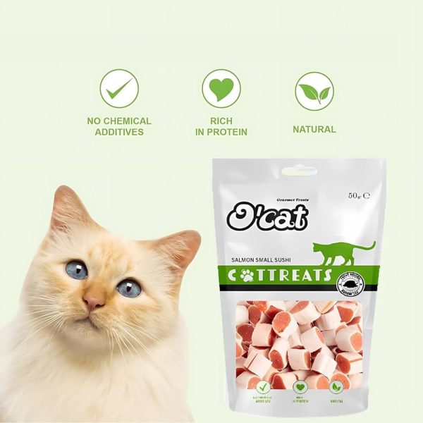 تشویقی گربه اوکت مدل سالمون سوشی O'cat Salmon Sushi Cat Treat
