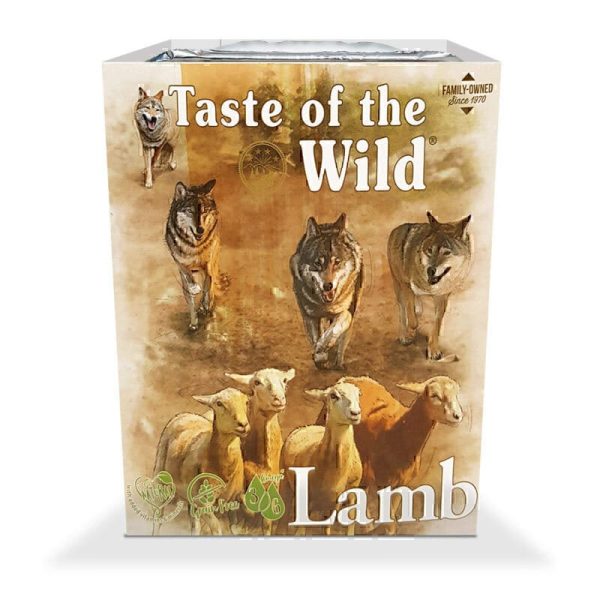 غذا کاسه ای سگ تیست آف د وایلد با طعم بره و مرغ و میوه و سبزیجات Taste of the Wild Dog Food With Lamb & Fruit & Vegetables وزن 390 گرم