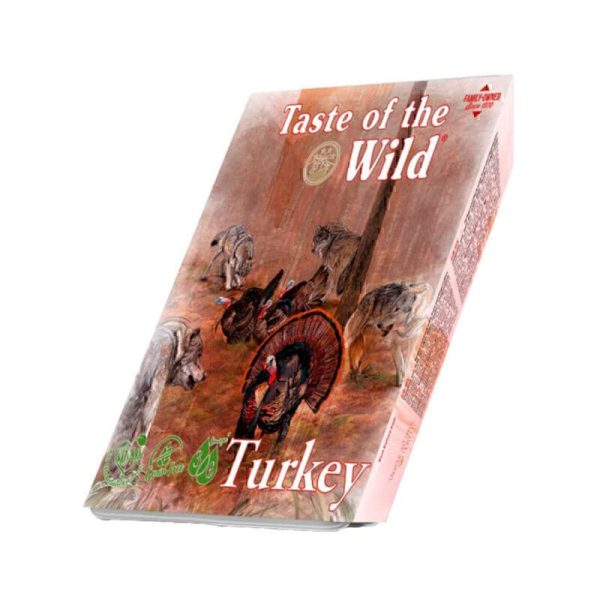 غذا کاسه ای سگ تیست آف د وایلد با طعم بوقلمون و اردک با میوه و سبزیجات Taste Of The Wild Dog Food With Turkey & Duck وزن 390 گرم
