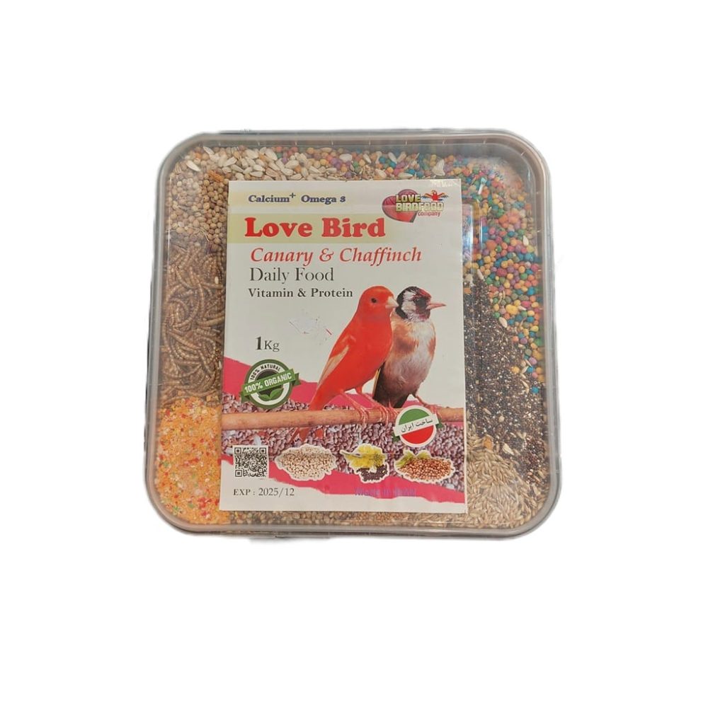 غذای آجیل هشت تخم دان فنچ و قناری سوپر پریمیوم Love bird