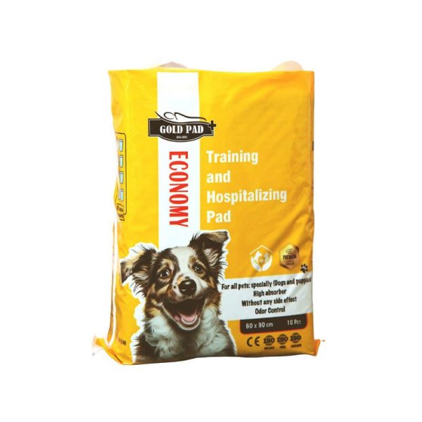 پد بهداشتی حیوانات سگ و گربه گلد پد اکونومی Economy 90×60 سانتی (10 عددی)
