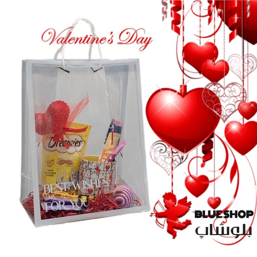پک ولنتاین مخصوص گربه همه نژادها بلوشاپ Valentine (کد 4)