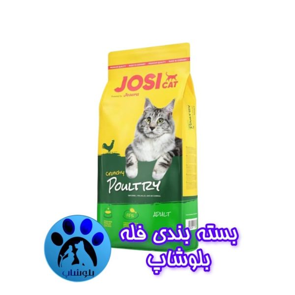 غذای خشک گربه جوسرا با طعم مرغ JosiCat Crunchy Poultry وزن 1 کیلوگرم (فله بلوشاپ)