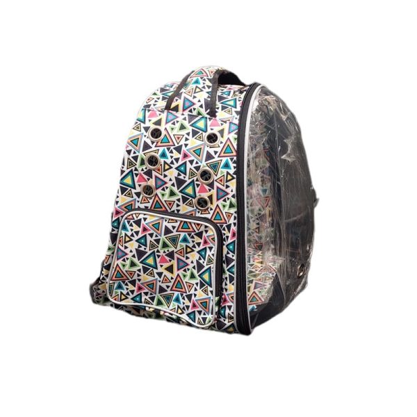 کوله پشتی حمل پرندگان و حیوانات (سگ و گربه) مدل فضایی طرحدار (تا وزن ۱۰ کیلوگرم) L