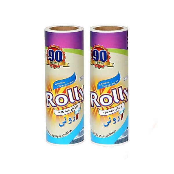 یدک پرزگیر رولی چسبی دوبل بزرگ مدل رولی بسته 2 عددی ROLLY