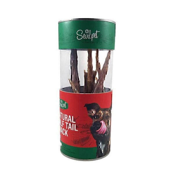 تشویقی دُم گوساله سگ سویل پت Sevil Pet Cattle Tendon Dog Snack بسته 10 عددی