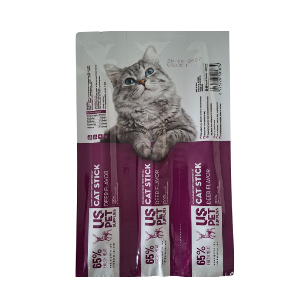 تشویقی مدادی گربه یو اس پت طعم گوشت گوزن US PET