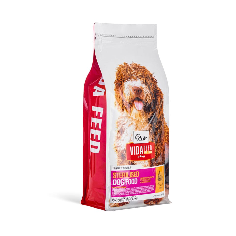 غذای خشک سگ عقیم شده Sterlised برند VidaFeed ویدافید وزن ۲ کیلوگرم 1 غذای خشک سگ عقیم شده Sterlised برند VidaFeed ویدافید وزن ۲ کیلوگرم