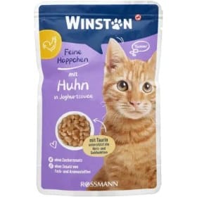 پوچ گربه وینستون با طعم مرغ و تخم مرغ Winston Chicken In Egg Shell وزن 100 گرم