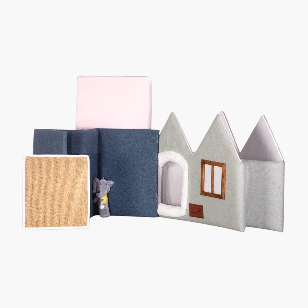 خانه و اسکرچر سگ و گربه پرتابل کد 1001 ایزی پت