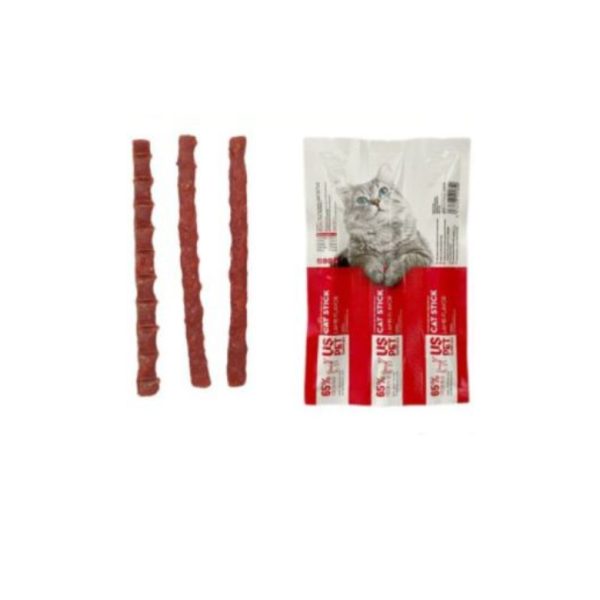 تشویقی مدادی گربه برند یو اس پت US PET طعم گوشت بره