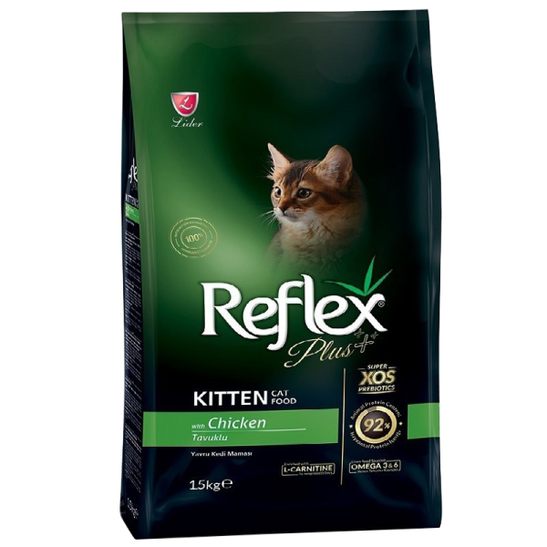 غذای خشک بچه گربه با طعم مرغ رفلکس پلاس Reflex Plus Kitten Chicken وزن 1.5 کیلوگرم