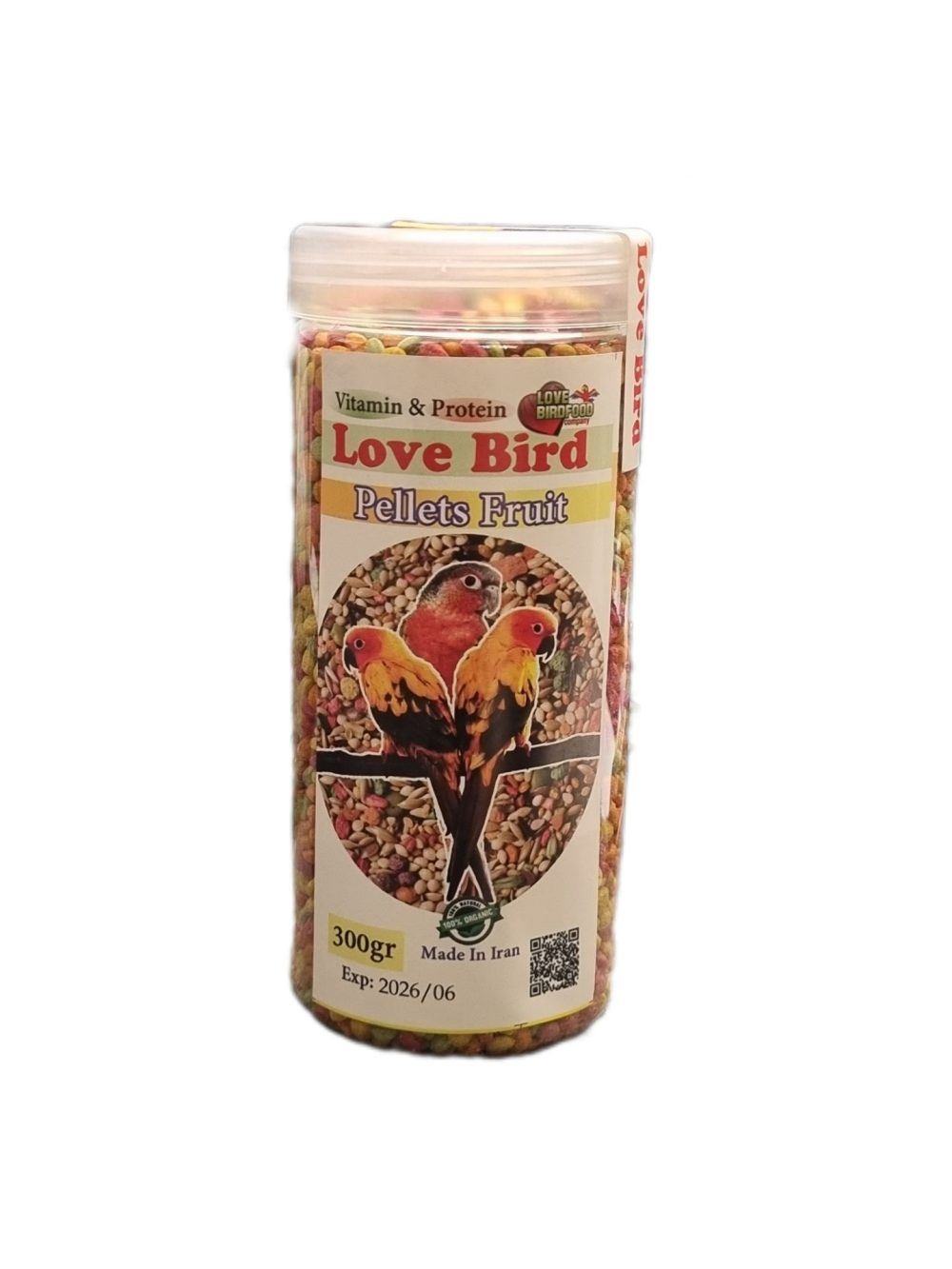 غذای عروس هلندی و طوطی پلیت میوه ای لاوبرد Love Bird وزن 300 گرم 1 غذای عروس هلندی و طوطی پلیت میوه ای لاوبرد Love Bird وزن 300 گرم