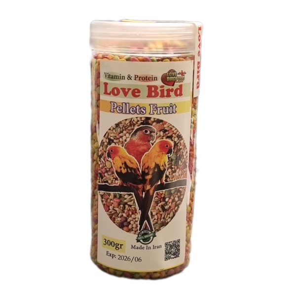 غذای عروس هلندی و طوطی پلیت میوه ای لاوبرد Love Bird وزن 300 گرم
