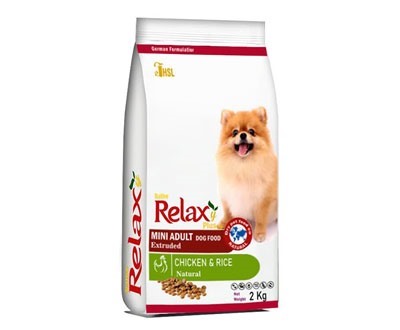 غذای خشک سگ برند Relaxy ریلکسی مدل نژاد کوچک Mini Adult مرغ و برنج وزن 2 کیلوگرم